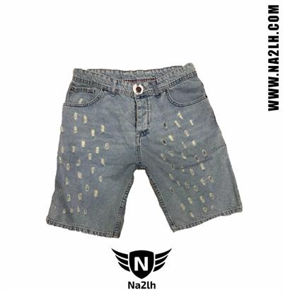 شورت جينز مخربش